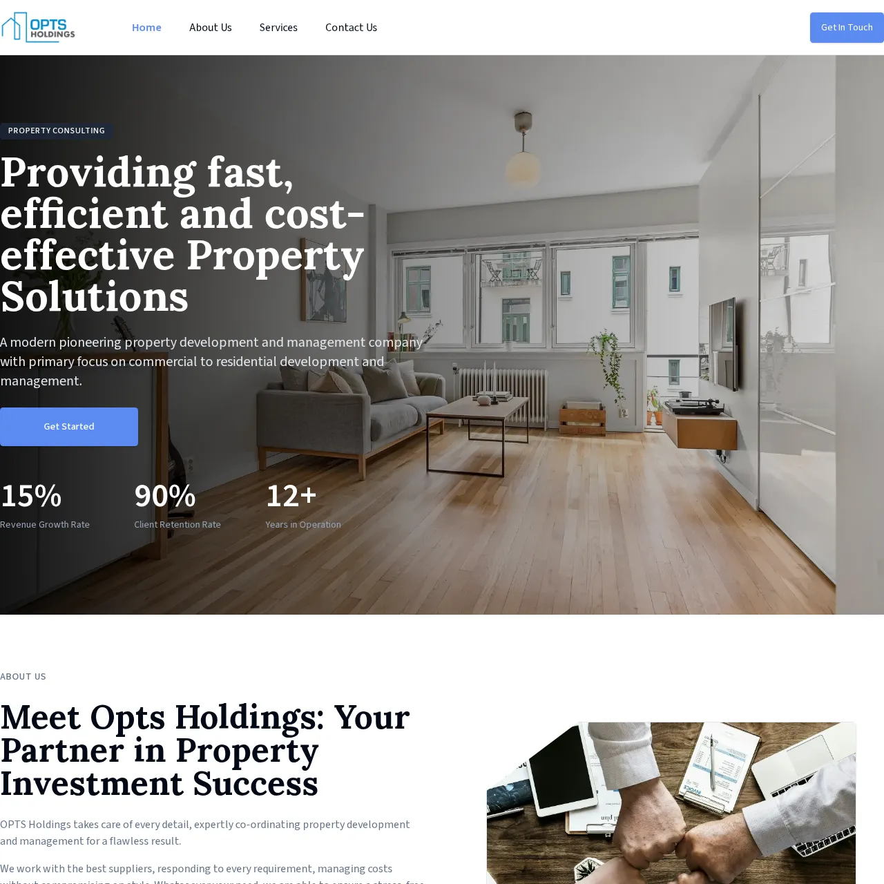 Commercial Real Estate Company Website