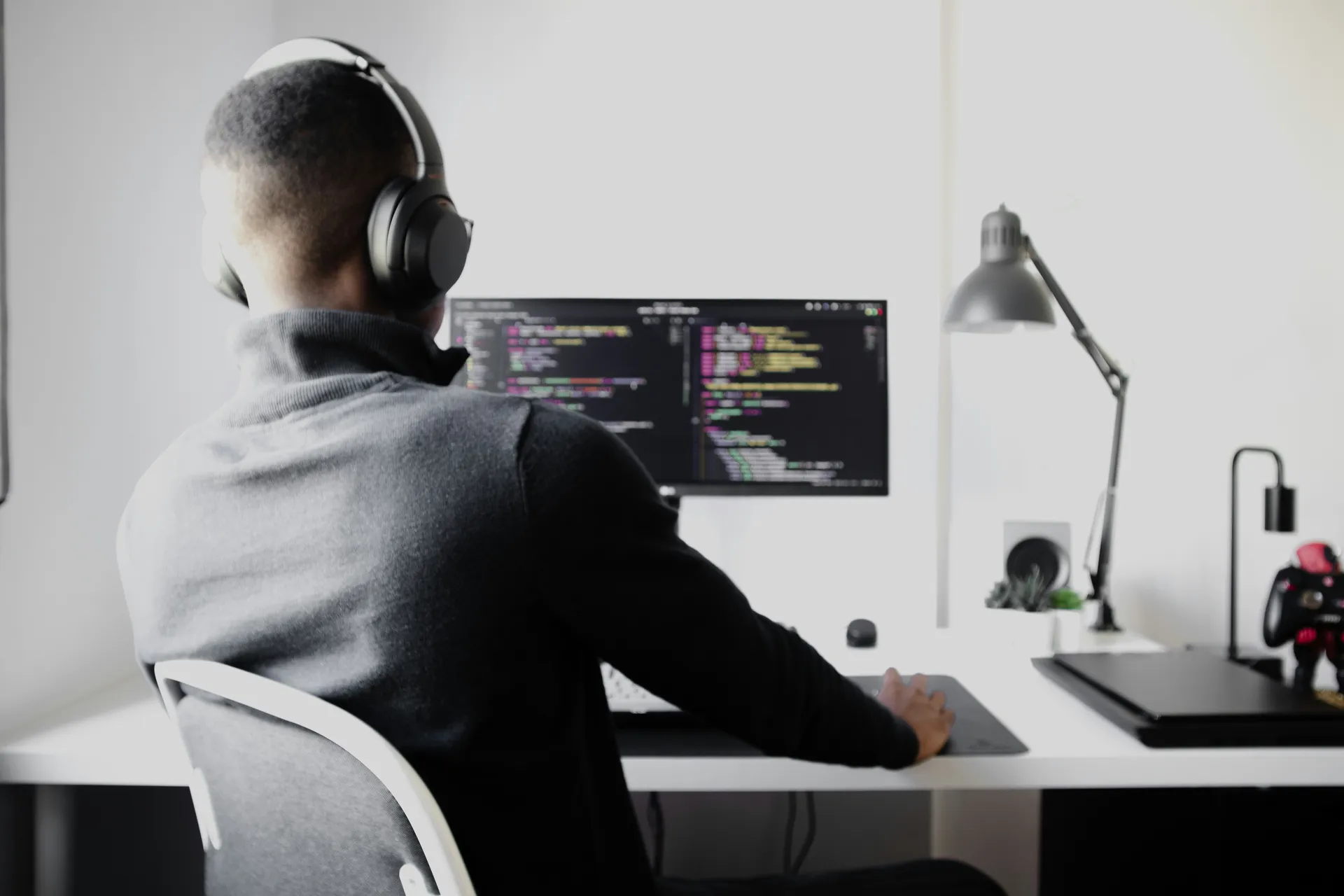 Developer working